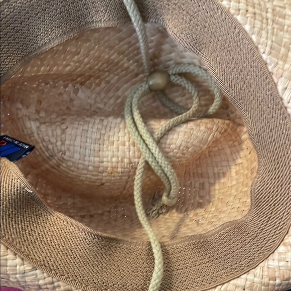 MG Straw Outback Tea Stained Cowboy Raffia Hat Natural - Picture 3 of 8